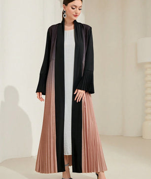 Al Najma Ombre Pleated Detail Flounce Sleeve Abaya