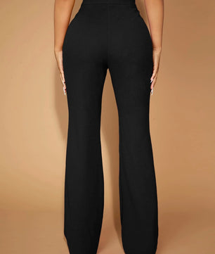 Classic Polka Dot Wide Leg Dress Pants  High-Rise, Draped Silhouette