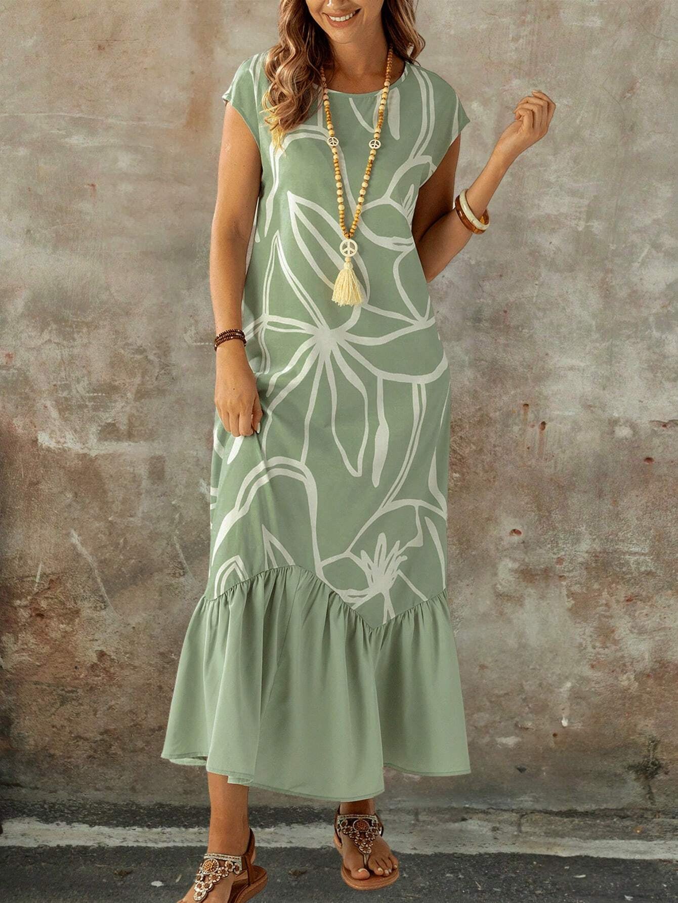 Women’s Elegant Polka Dot Mini Dress – Light & Stylish Summer Outfit for Work or Casual Days