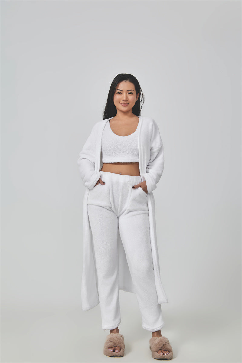 Premium Winter Lounge Set – Cozy Pajama 3-Piece Outfit for Women
