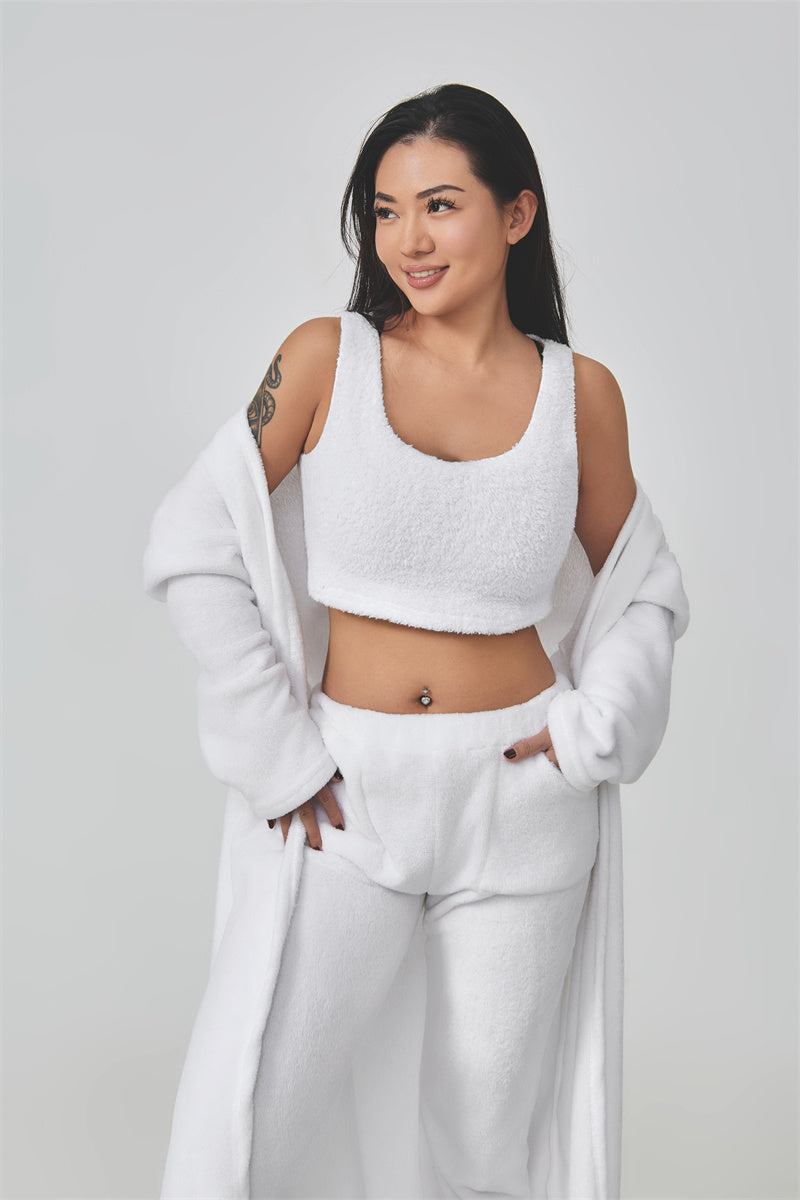 Premium Winter Lounge Set – Cozy Pajama 3-Piece Outfit for Women