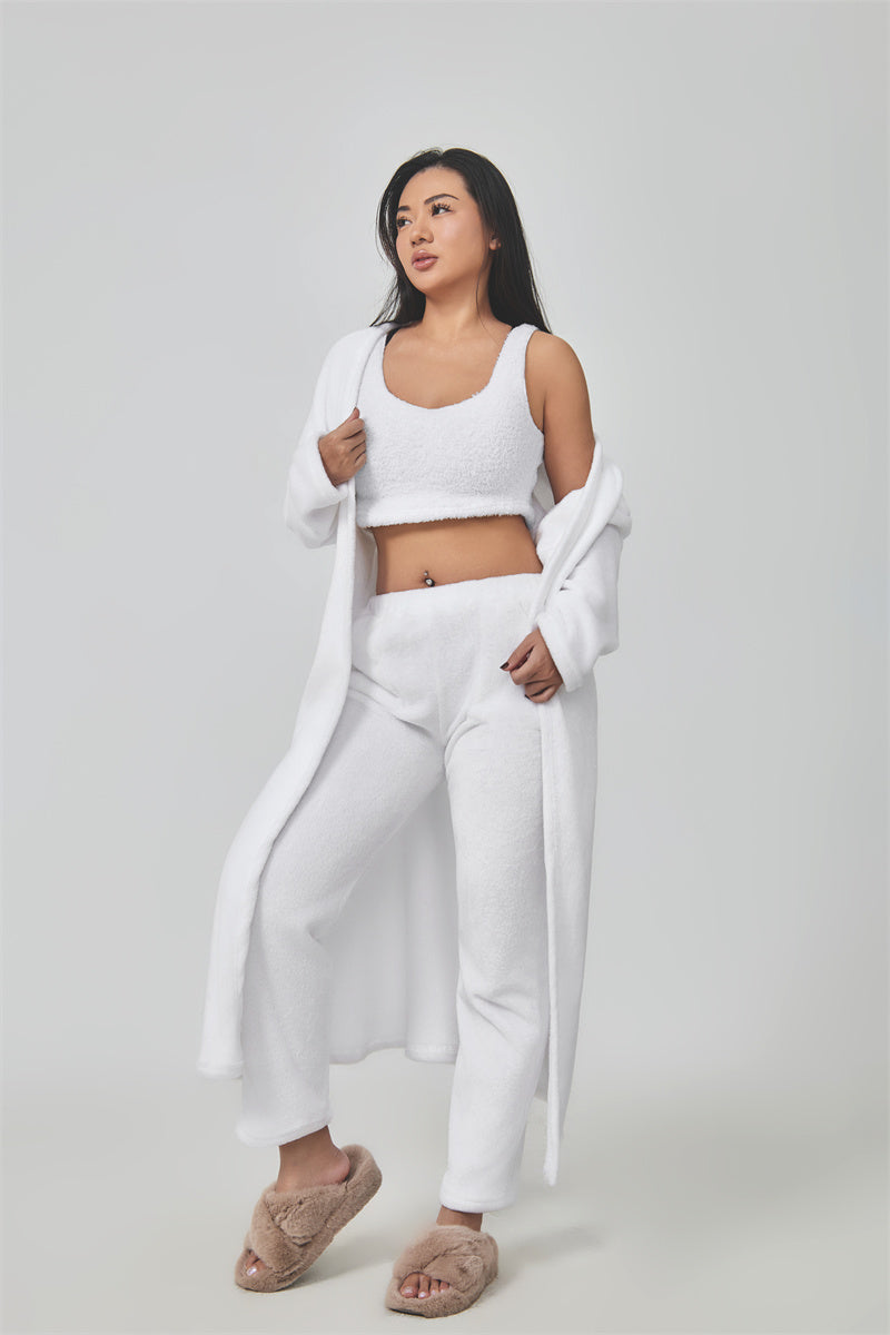 Premium Winter Lounge Set – Cozy Pajama 3-Piece Outfit for Women