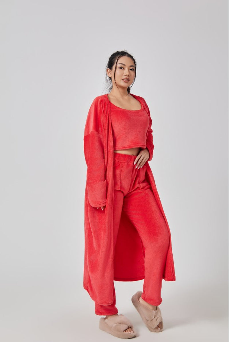 Premium Winter Lounge Set – Cozy Pajama 3-Piece Outfit for Women