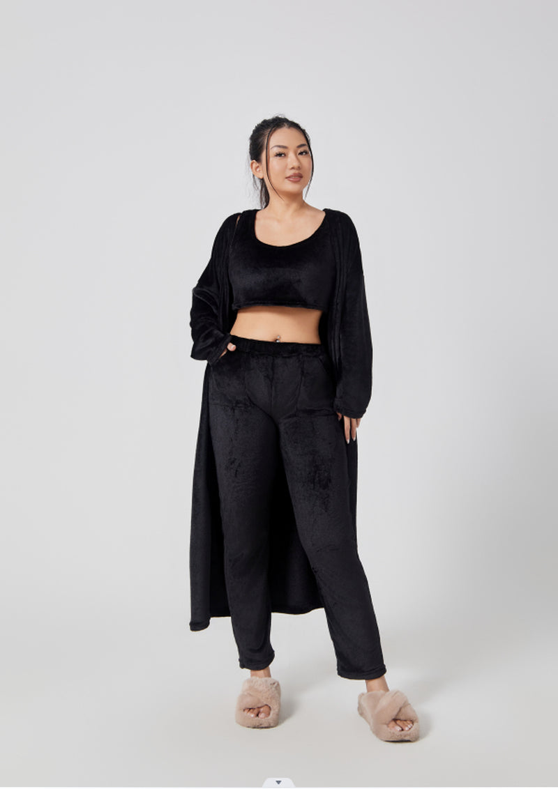Premium Winter Lounge Set – Cozy Pajama 3-Piece Outfit for Women