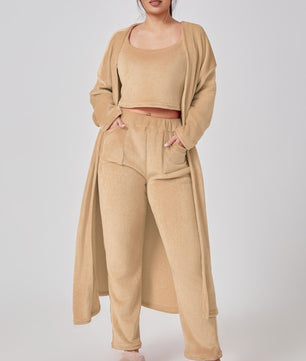 Premium Winter Lounge Set – Cozy Pajama 3-Piece Outfit for Women