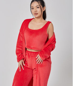 Premium Winter Lounge Set – Cozy Pajama 3-Piece Outfit for Women
