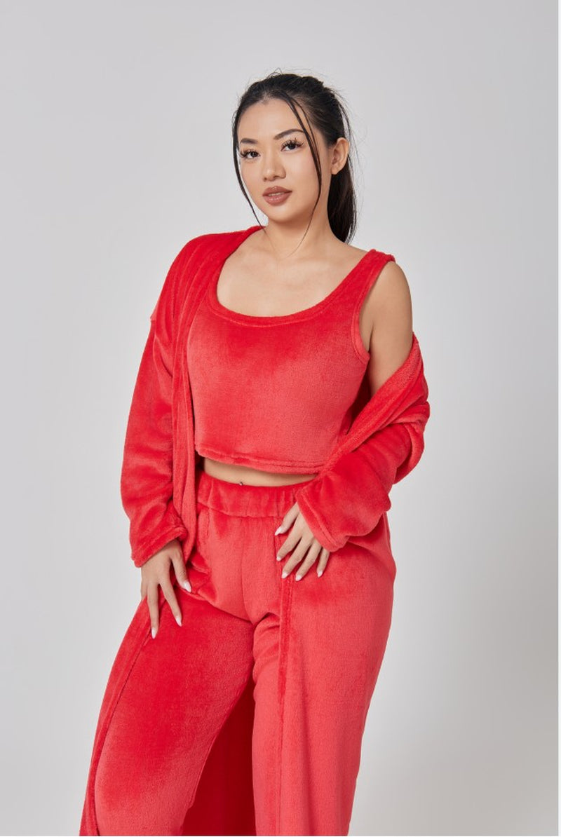 Premium Winter Lounge Set – Cozy Pajama 3-Piece Outfit for Women