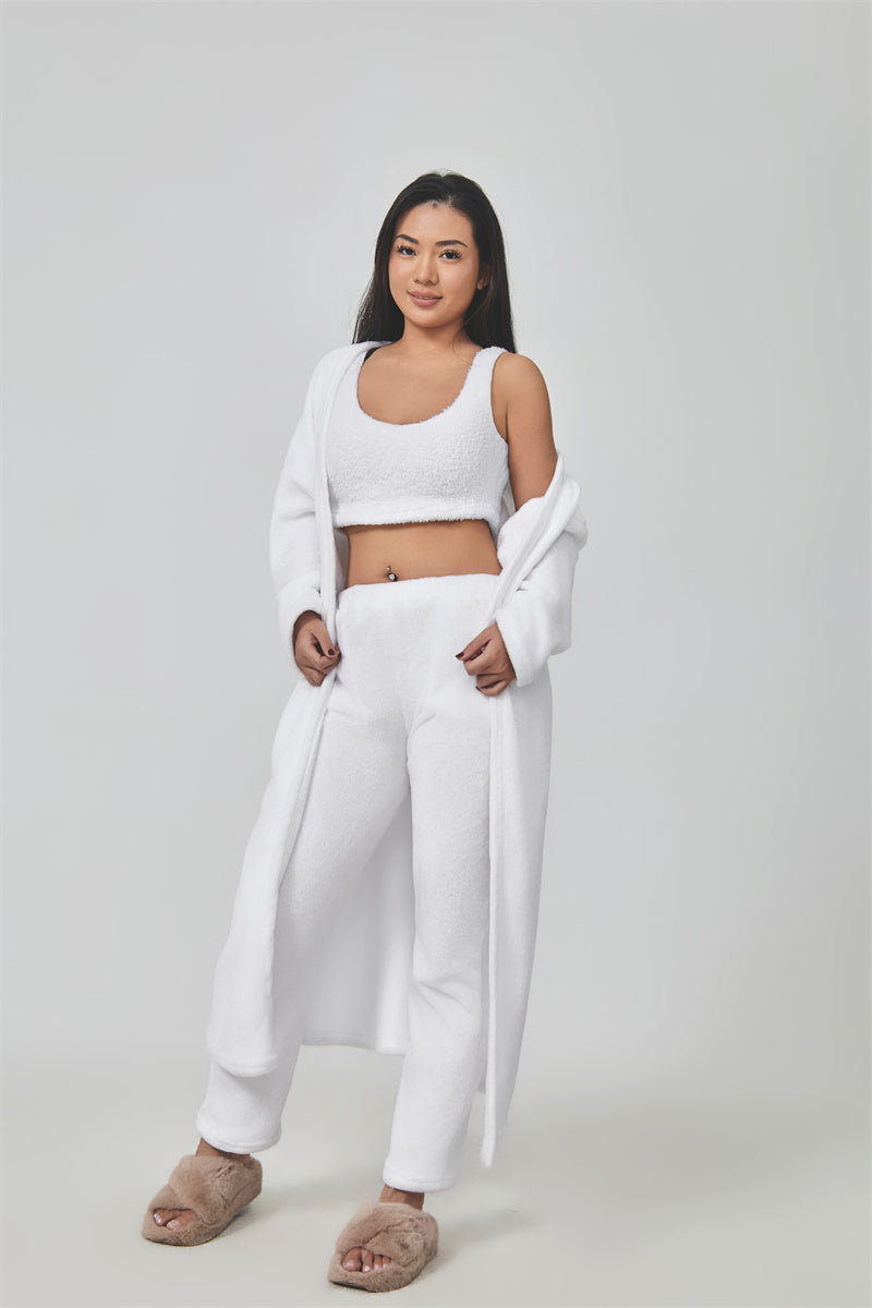 Premium Winter Lounge Set – Cozy Pajama 3-Piece Outfit for Women