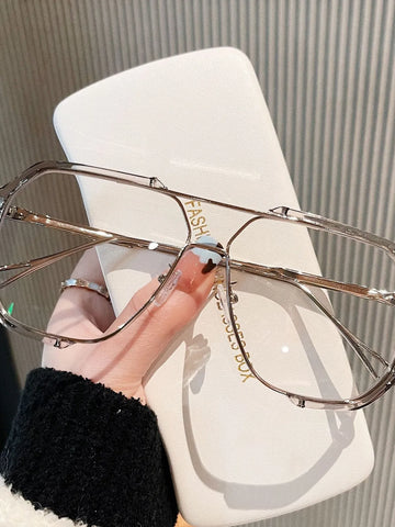 Transparent Gray Frame Flat