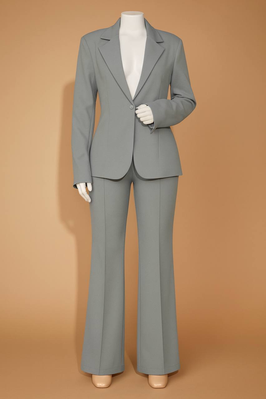 Classic Polka Dot Wide Leg Dress Pants  High-Rise, Draped Silhouette