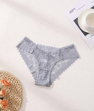 7 PCS Sexy Lace Splicing Bikini Panties Low Waist Seamless Triangle Briefs Hollow Out Comfortable And Breathable Lingerie Underwear