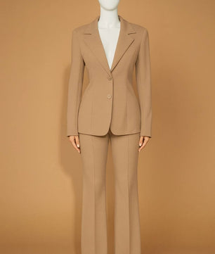 Classic Polka Dot Wide Leg Dress Pants  High-Rise, Draped Silhouette