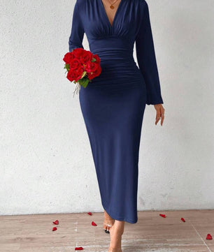 Firerie Elegant Women Party V-Neck Leopard Print Ruched Puff Sleeve Dress, Fall Homecoming Dresses Fall Women Dresses Vintage Dress Mexican Dress Puff Sleeve Dress,White Graduation Dress